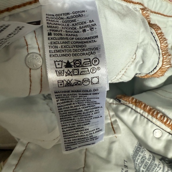 Levi's Light Wash 501 Straight Leg Jeans - Picture 3 of 5